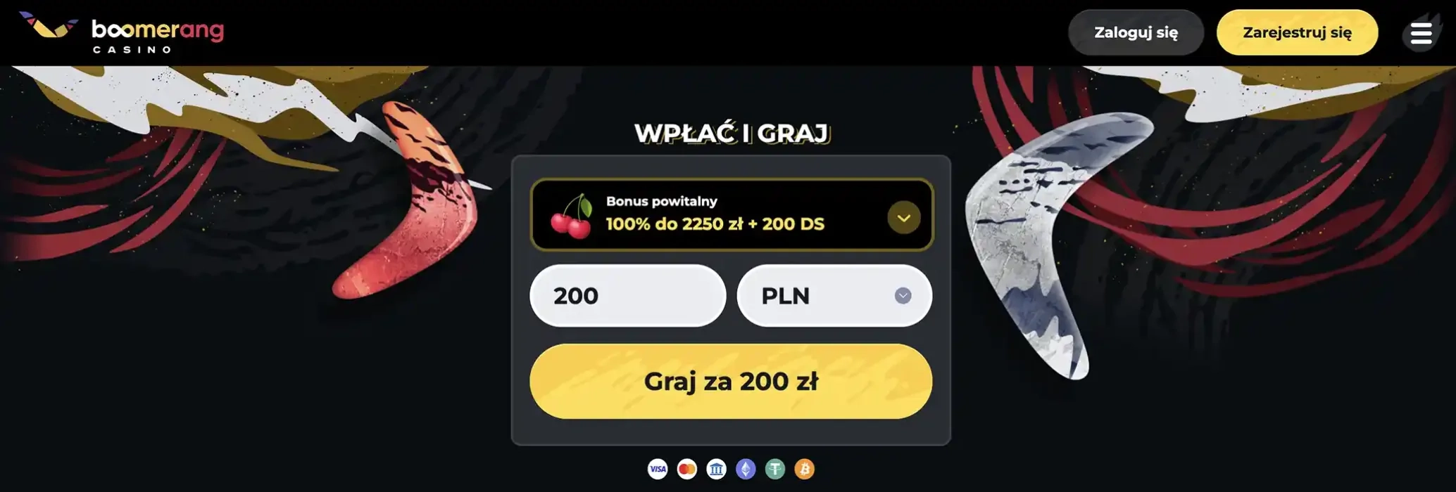 Boomerang wypłacalne kasyna internetowe strona kasyna