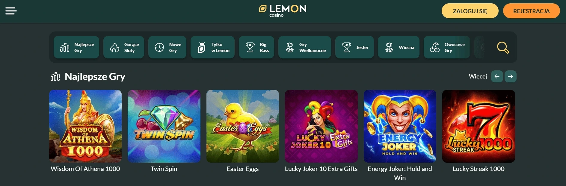 Lemon Casino polskie kasyna internetowe